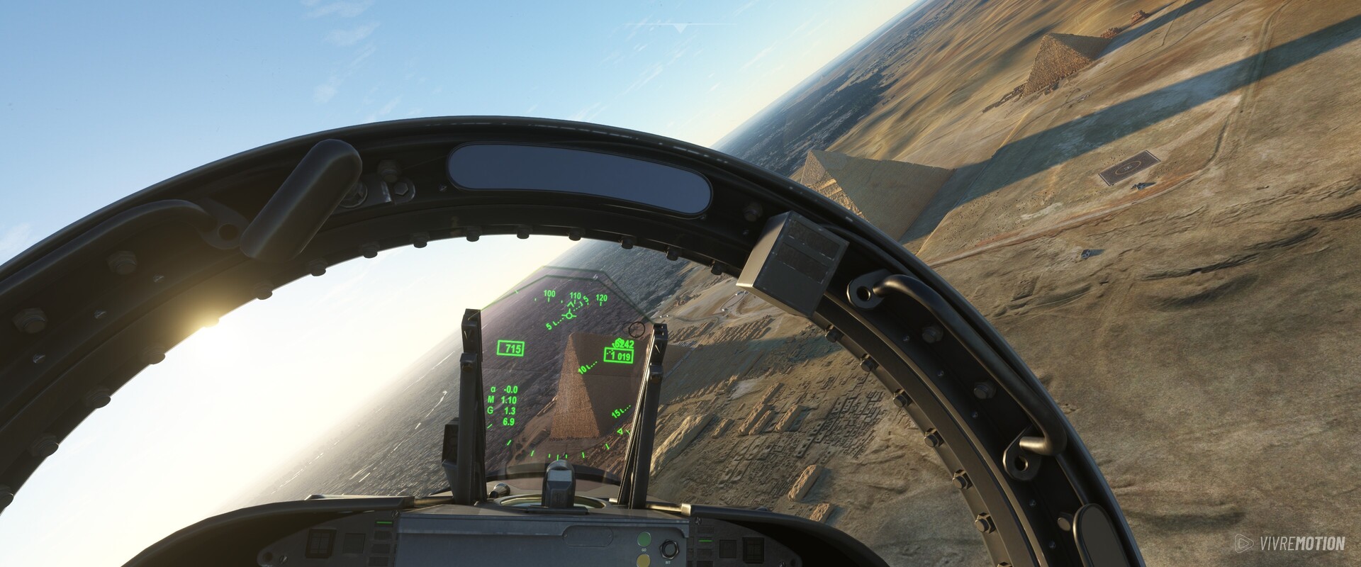 Egypt Giza Pyramid of Chephren - Boeing F/A-18 Super Hornet - Microsoft Flight Simulator - VIVRE-MOTION