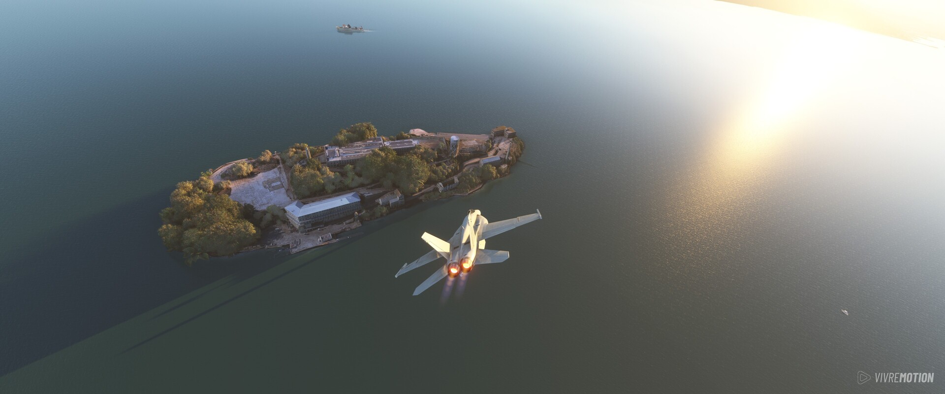 San Francisco Alcatraz - Boeing F/A-18 Super Hornet - Microsoft Flight Simulator - VIVRE-MOTION