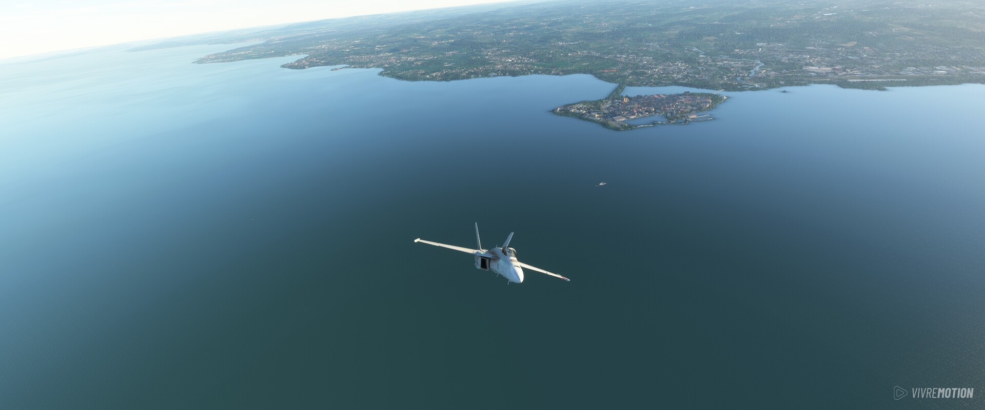 Germany Bodensee Lake Constance - Boeing F/A-18 Super Hornet - Microsoft Flight Simulator - VIVRE-MOTION