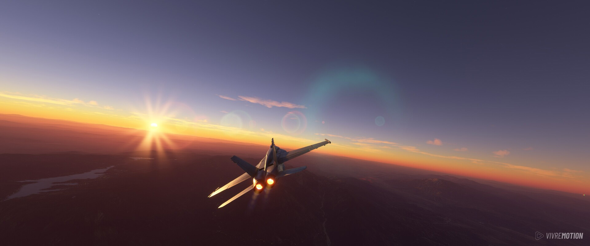 Sun Set - Boeing F/A-18 Super Hornet - Microsoft Flight Simulator - VIVRE-MOTION
