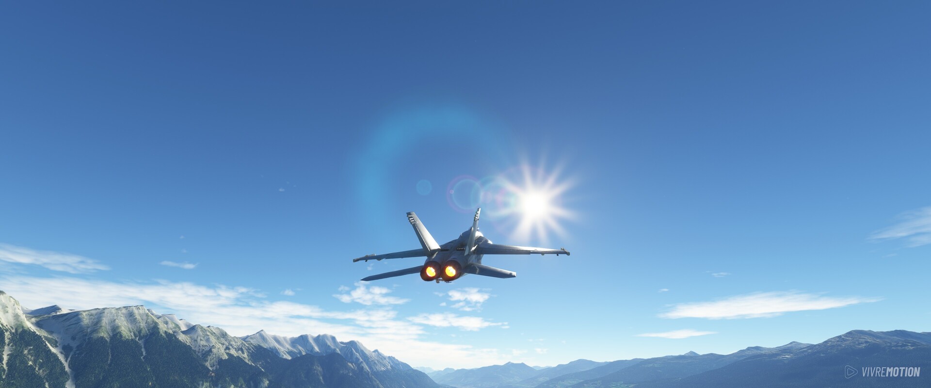 Germany Mountians - Boeing F/A-18 Super Hornet - Microsoft Flight Simulator - VIVRE-MOTION