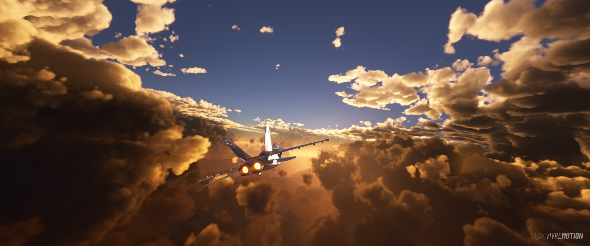 Into the Clouds - Boeing F/A-18 Super Hornet - Microsoft Flight Simulator - VIVRE-MOTION