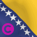 Bosnien-und-Herzeowina Landesflagge Elgato Streamdeck und Loupedeck animierte GIF Symbole Tastenschaltfläche Hintergrundbild
