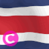 哥斯达黎加乡村国旗Elgato streamdeck和Loupedeck动画gif图标钥匙按钮背景壁纸