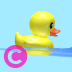 鸭玩具液体水CPU冷却器GIF动画