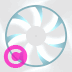 风扇120 RGB白色Elgato StreamDeck和Loupedeck动画GIF图标钥匙按钮背景壁纸