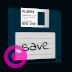 FLOPPY DISC elgato streamdeck and loupedeck animated gif icons key button background wallpaper