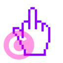 misc pointer middle finger cursor a icon | vivre-motion