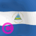 尼加拉瓜乡村国旗Elgato Streamdeck和Loupedeck动画GIF图标钥匙按钮背景壁纸