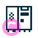 computer gaming tower icon | vivre-motion