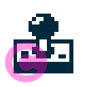 computer joystick a icon | vivre-motion