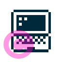 computer notebook b icon | vivre-motion