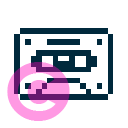 computer old music cassette b icon | vivre-motion