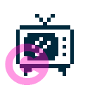 computer tv vintage icon | vivre-motion