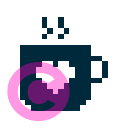 food coffee cup b invert icon | vivre-motion