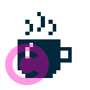 food coffee cup d invert icon | vivre-motion