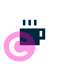 food coffee cup e invert icon | vivre-motion