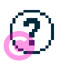 interface cicle question icon | vivre-motion