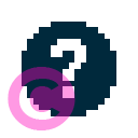 interface cicle question invert icon | vivre-motion