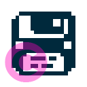 interface floppy disk 3 5 compact icon | vivre-motion