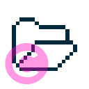 interface folder open icon | vivre-motion