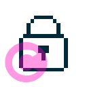 interface lock close icon | vivre-motion