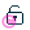 interface lock open icon | vivre-motion