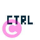 keyboard key ctrl icon | vivre-motion