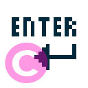 keyboard key enter icon | vivre-motion