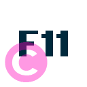 keyboard key f11 icon | vivre-motion