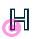 keyboard letter h icon | vivre-motion