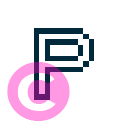 keyboard letter p icon | vivre-motion