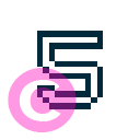 keyboard number 5 icon | vivre-motion