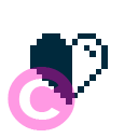 love heart a 50 icon | vivre-motion