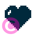 love heart d 100 icon | vivre-motion