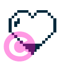 love heart d 25 icon | vivre-motion