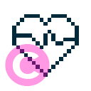 love heart d heartbeat icon | vivre-motion