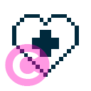 love heart d medic icon | vivre-motion