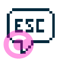 message message esc icon | vivre-motion