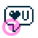 message message love u icon | vivre-motion