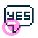 message message yes icon | vivre-motion