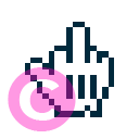 mouse cursor hand middle finger icon | vivre-motion