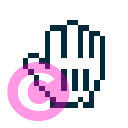 mouse cursor hand raising icon | vivre-motion