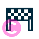 sport racing finish line icon | vivre-motion