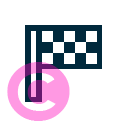 sport racing start flag icon | vivre-motion