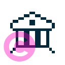 travel bank greek temple icon | vivre-motion