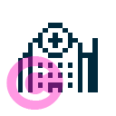 travel hospital clinic icon | vivre-motion