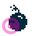 weapon bomb 2 invert icon | vivre-motion