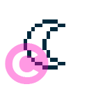 weather half moon icon | vivre-motion