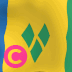 Saint-Vincent-and-the Grenadines Countran Flag Elgato StreamDeck和Loupedeck动画GIF图标钥匙按钮背景壁纸